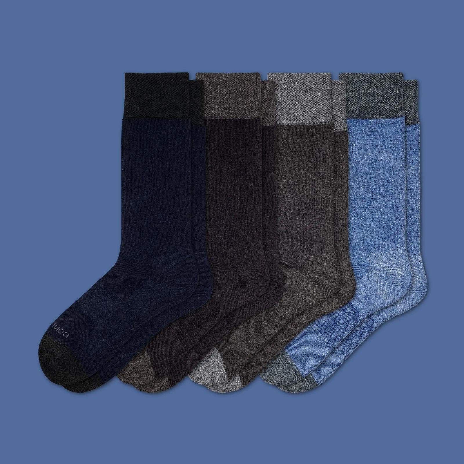 Men's Dress Over the Calf Solid Sock 4-Pack