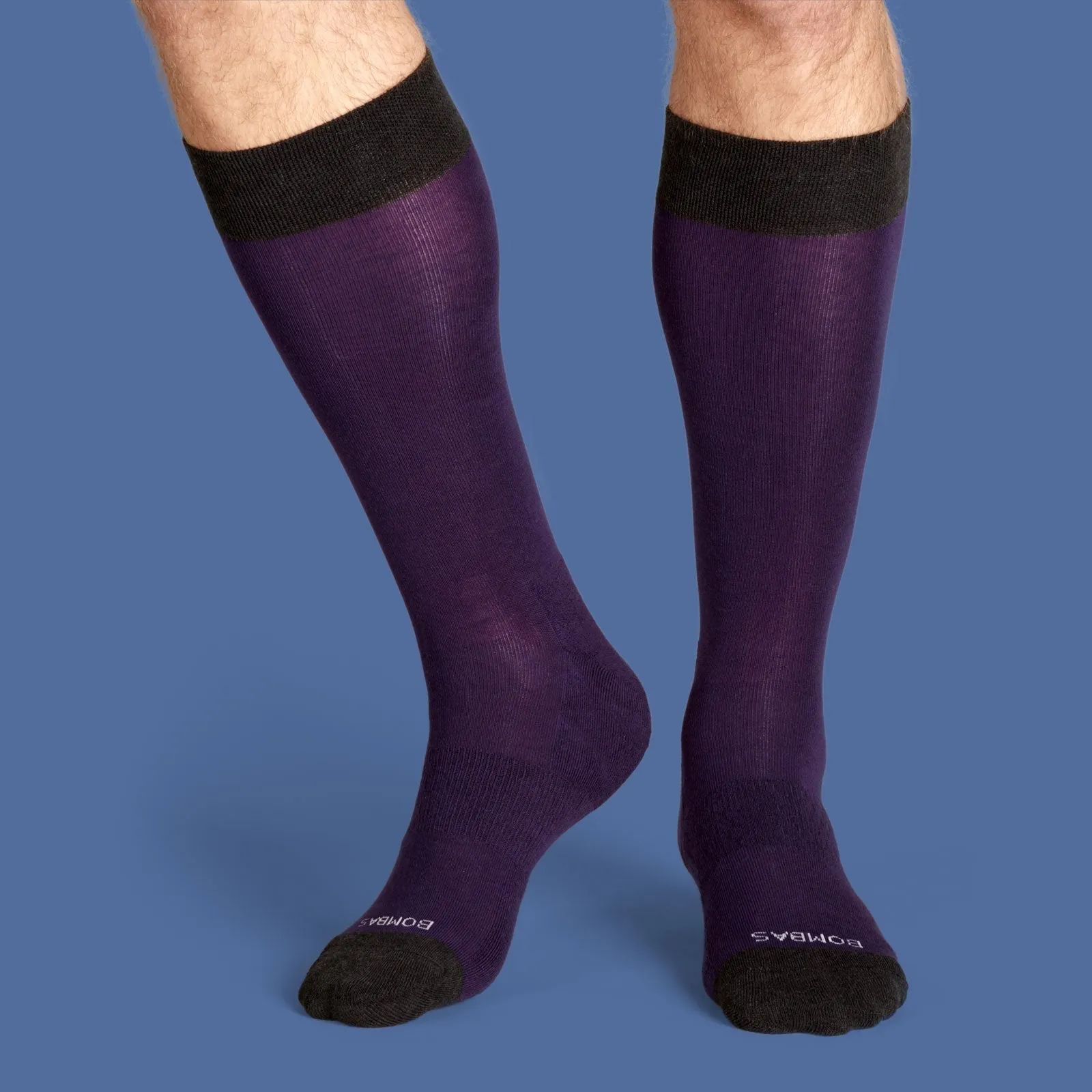 Men's Dress Over the Calf Solid Sock 4-Pack