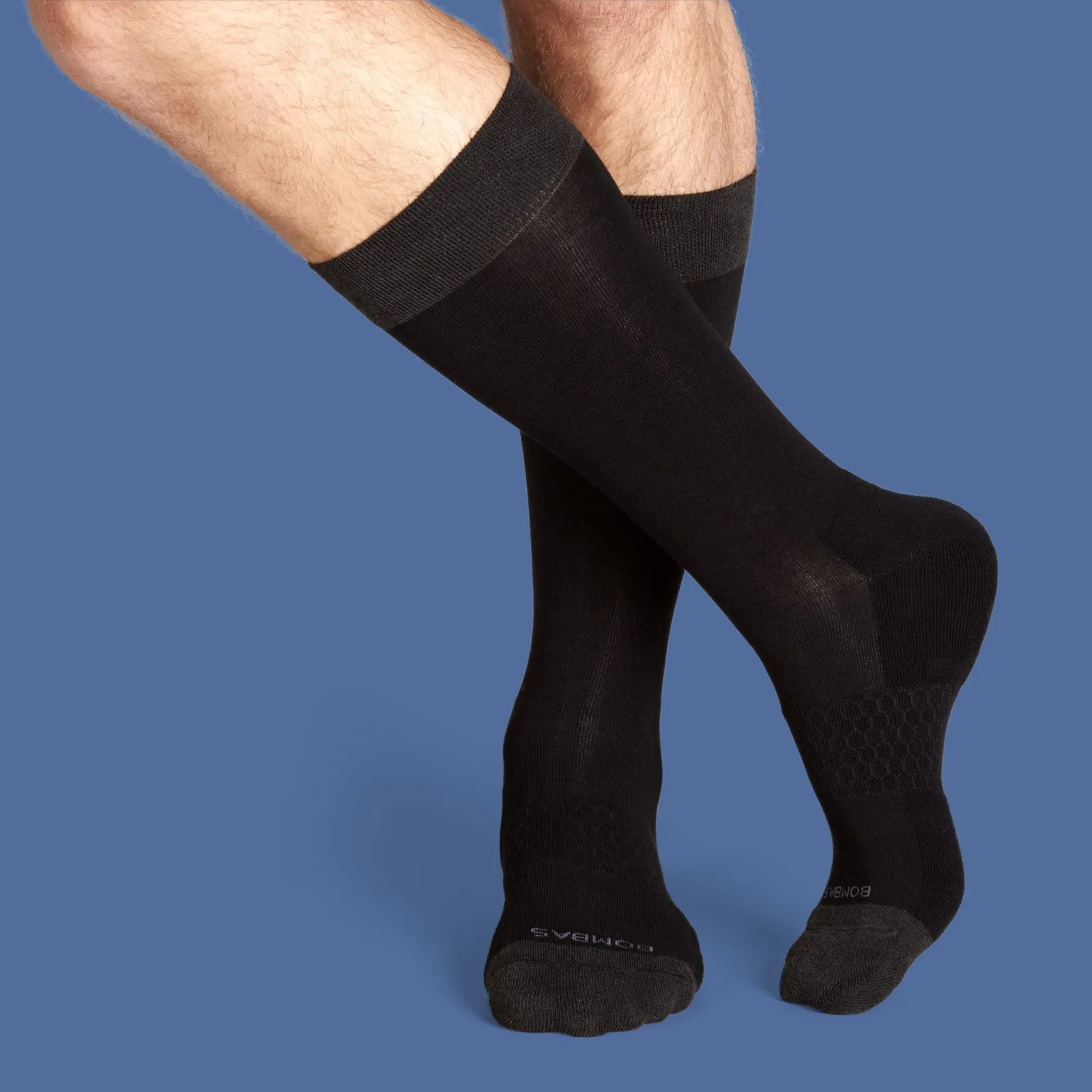 Men's Dress Over the Calf Solid Sock 4-Pack