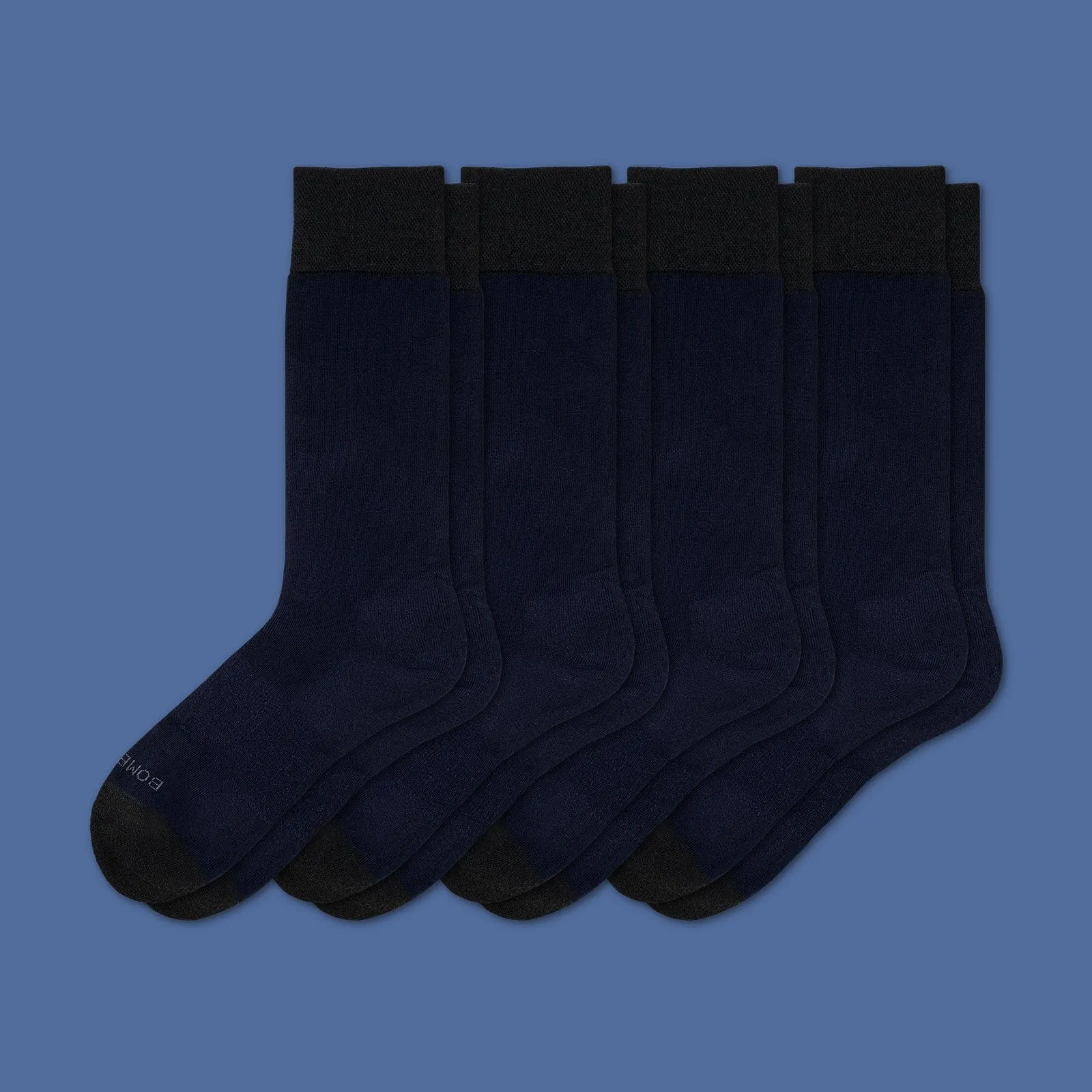 Men's Dress Over the Calf Solid Sock 4-Pack