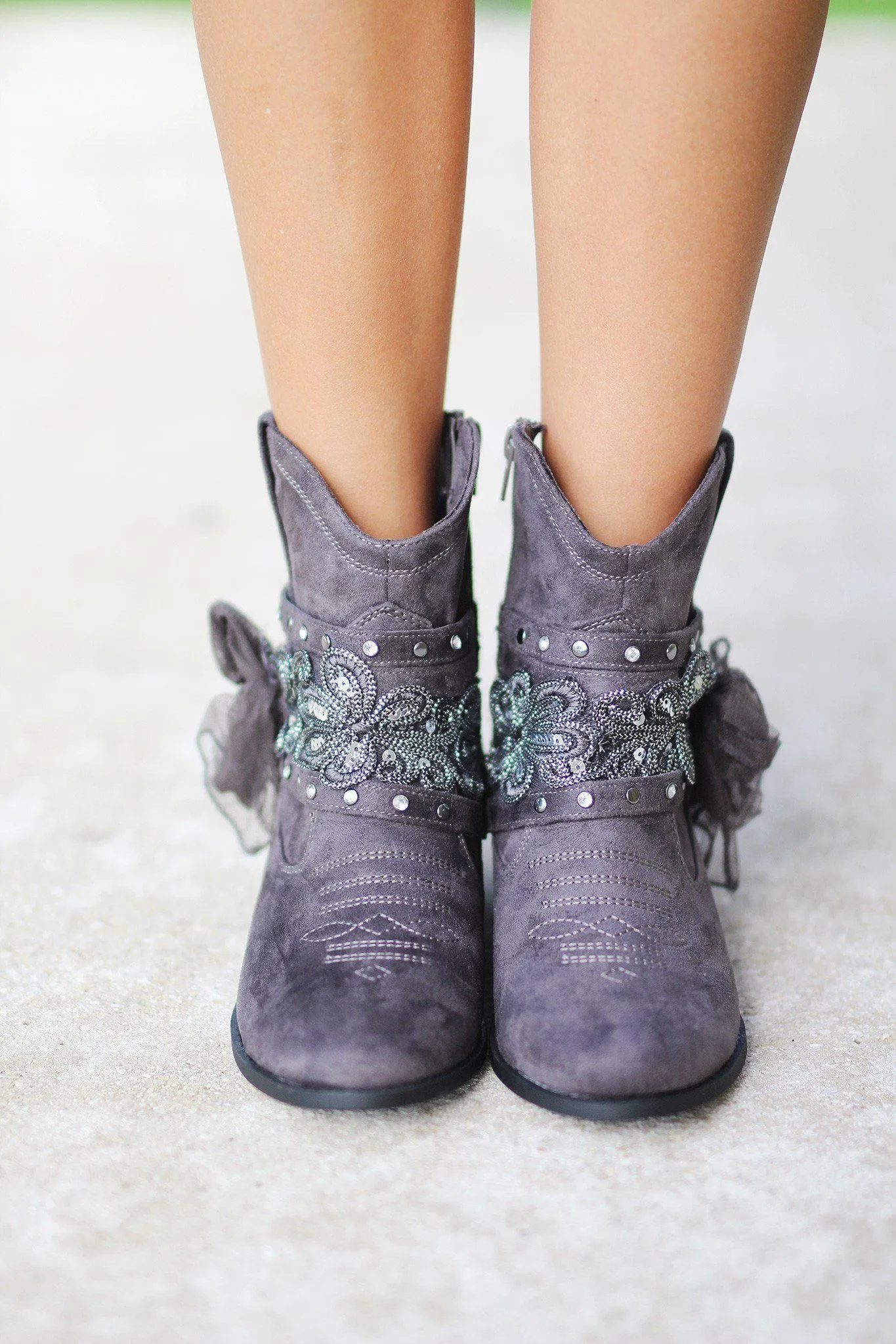 Midas Gray Booties