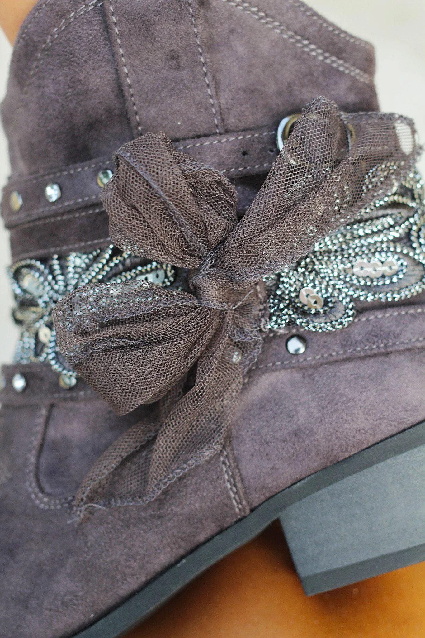 Midas Gray Booties