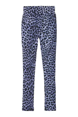 Patterned leggings - Blue leopard