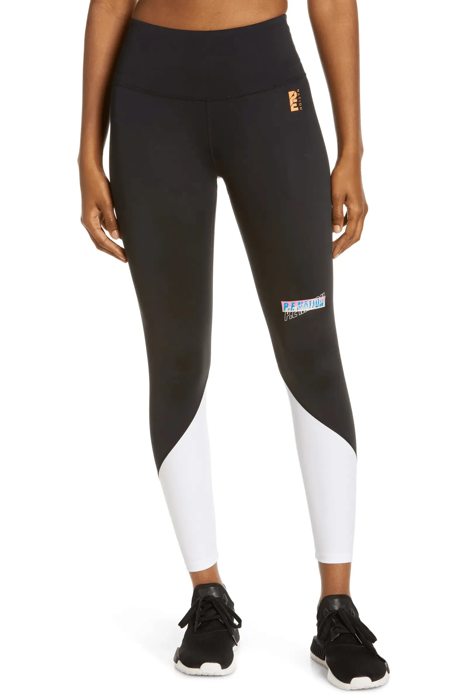 P.E Nation Half Volley Legging in Black