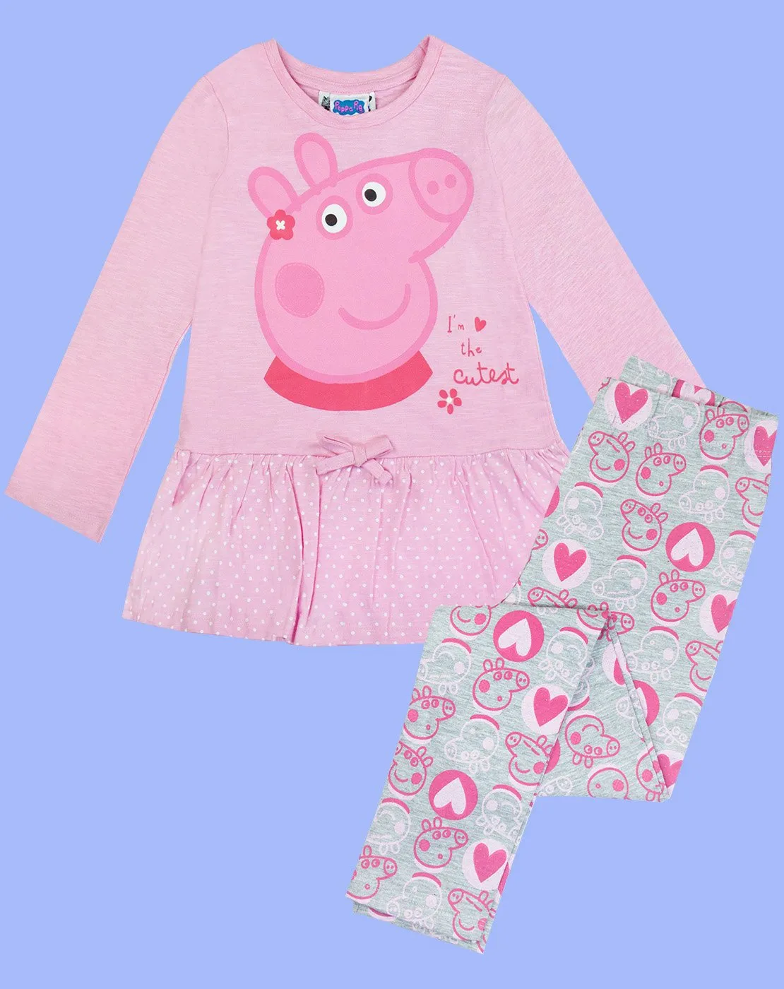 Peppa Pig The Cutest Girl's Pink Pyjamas Sleepwear 1 to 6 Years