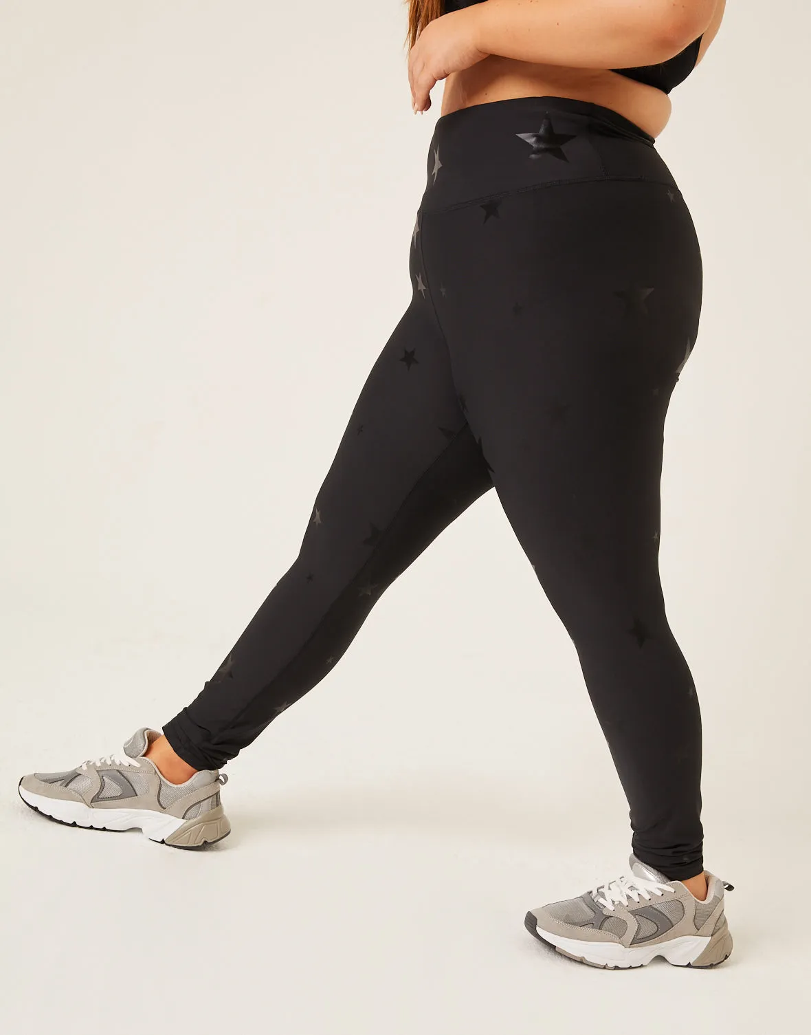 Plus Size Subtle Star Leggings