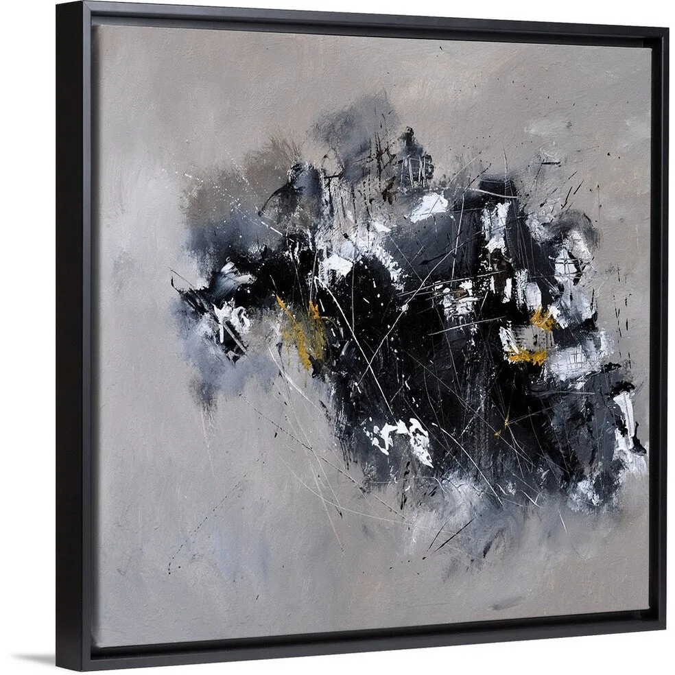 "Abstract 88417022" Black Float Frame Canvas Art