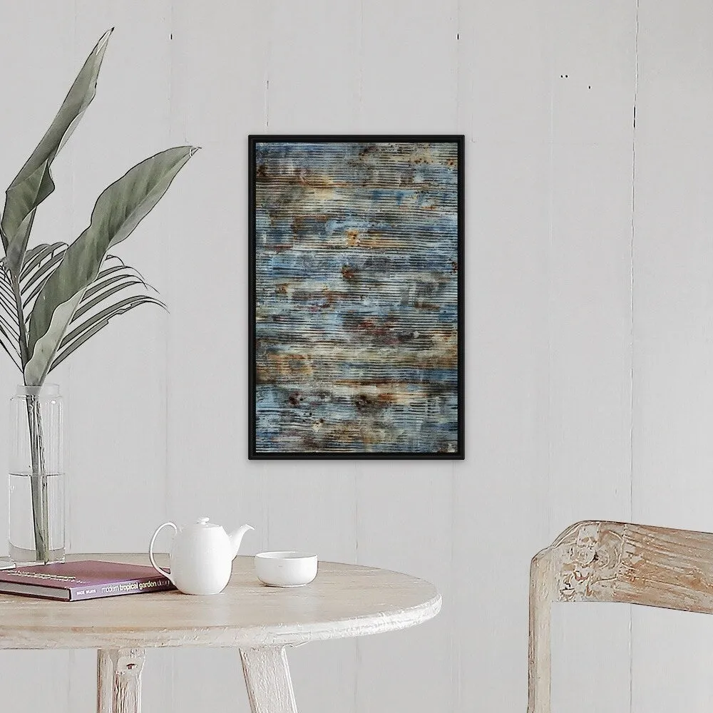 "Bucolic" Black Float Frame Canvas Art