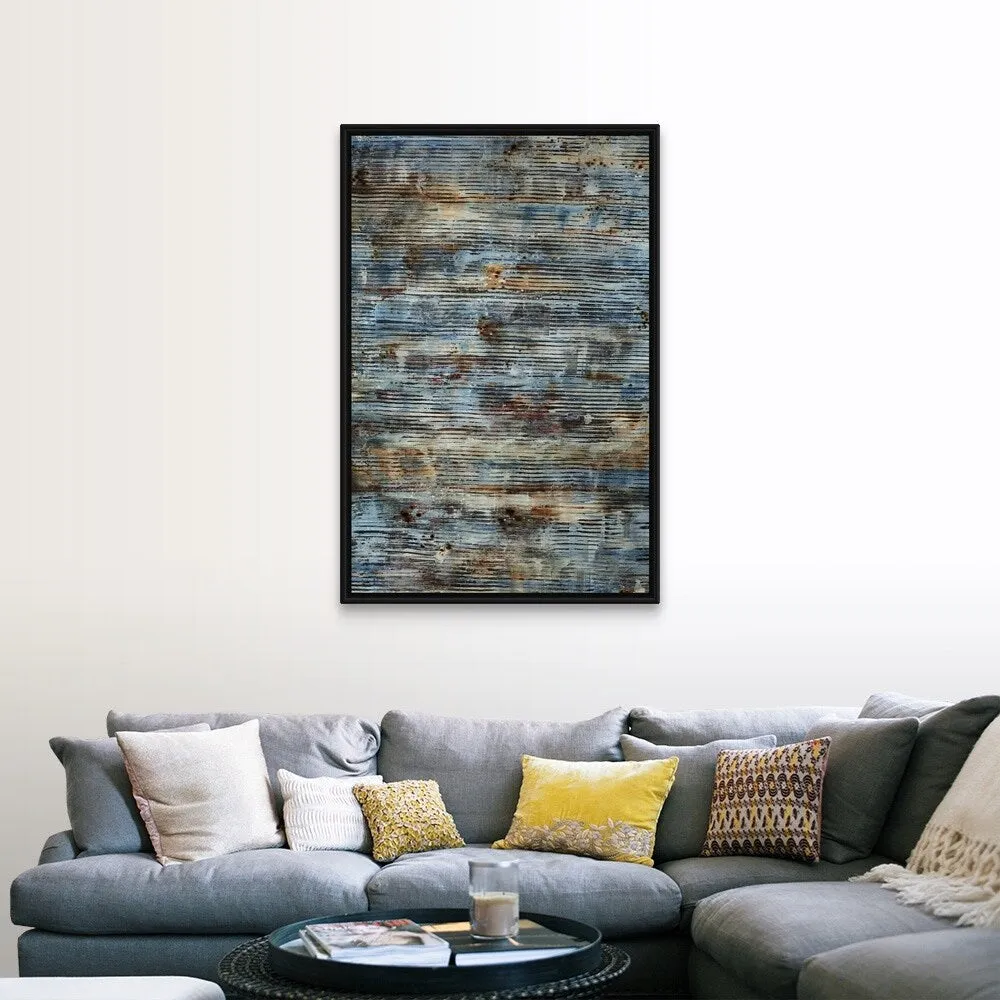 "Bucolic" Black Float Frame Canvas Art