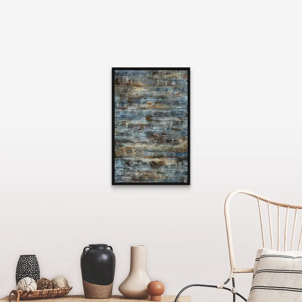 "Bucolic" Black Float Frame Canvas Art