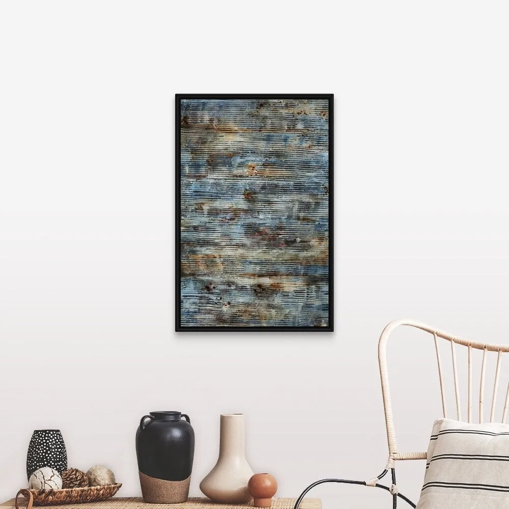 "Bucolic" Black Float Frame Canvas Art