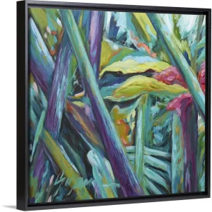 "Bula Bula I" Black Float Frame Canvas Art