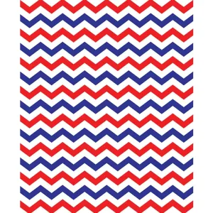 Red, White & Blue Chevron Printed  Backdrop