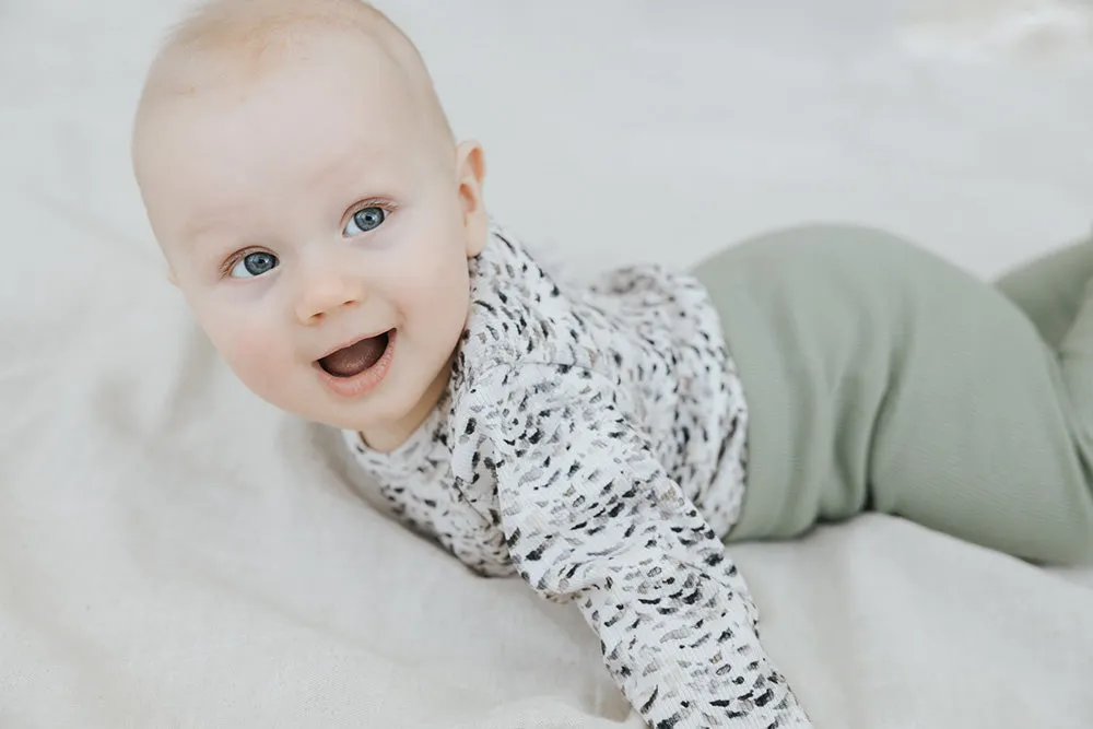 Ribbed Leggings Sage Green