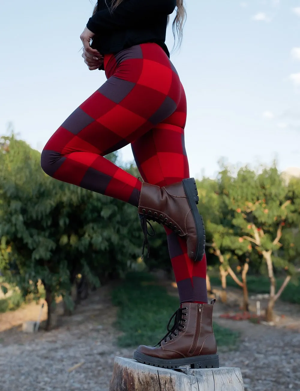 SA Exclusive Red Blockin' Around Leggings