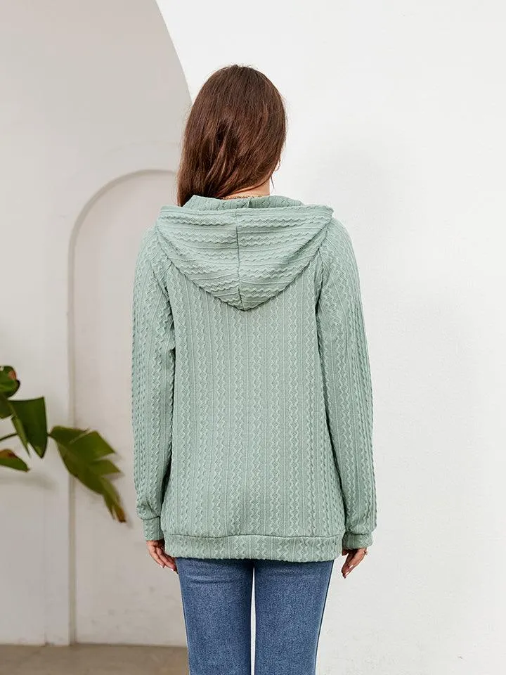 Sleeve Front Pocket Hoodie