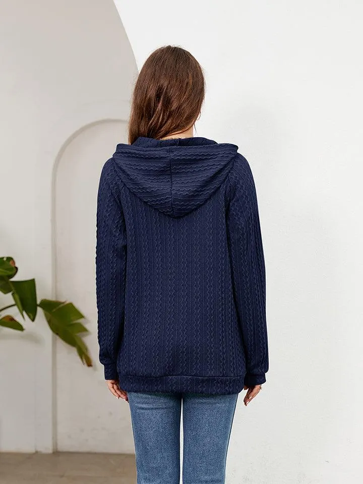 Sleeve Front Pocket Hoodie