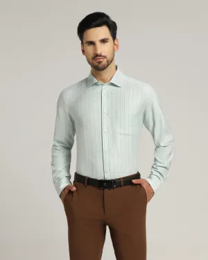 Temp Tech Formal Green Striped Shirt - Primer