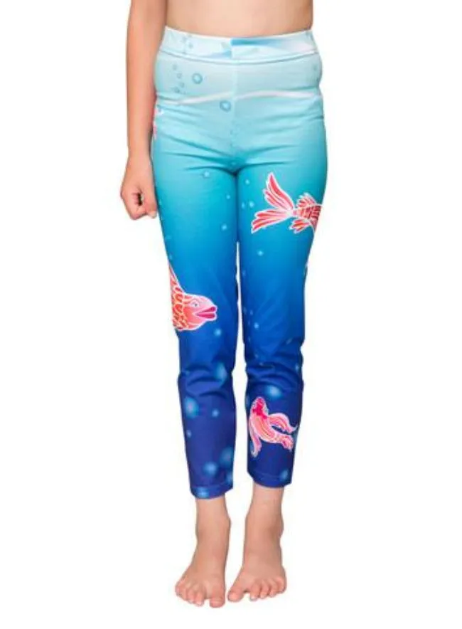 underwater - printed leggings