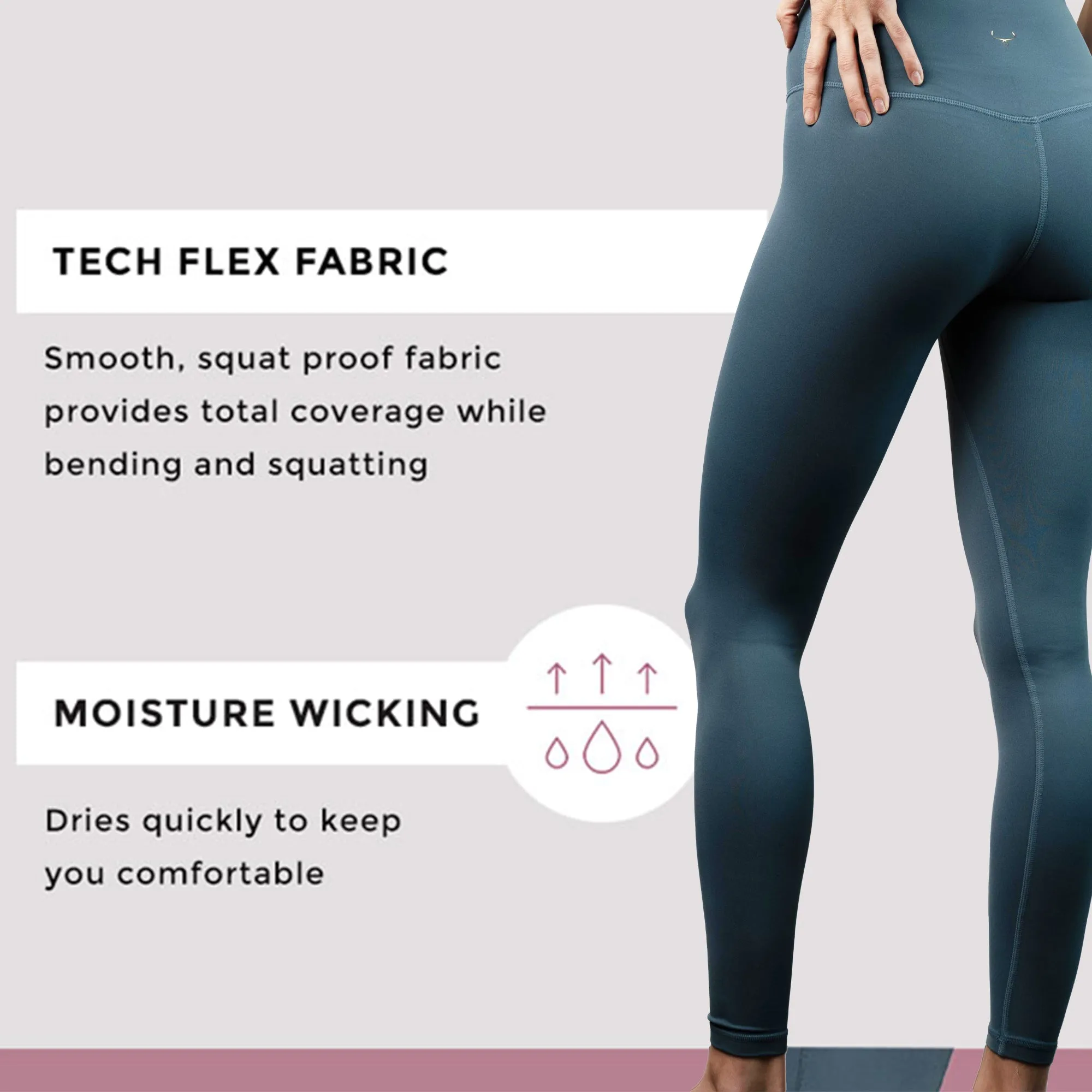 Vita Atletica Caterina High Waist Leggings - Soft Tummy Control Workout Pants