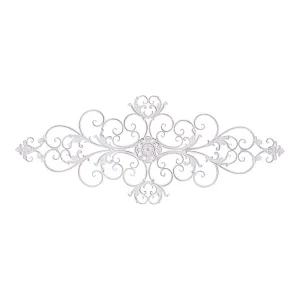 Wall Decor Antique White Swirl 136x55cm