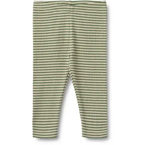 Wheat Elm Green Stripe Leggings Jules