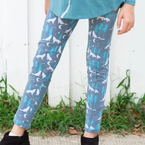 Wolves Leggings with Pockets