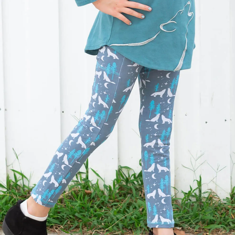 Wolves Leggings with Pockets