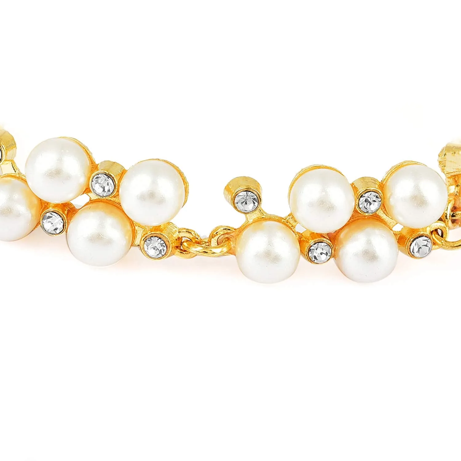 Yellow Chimes Adorable Pearl Bracelet For Women And Girls.